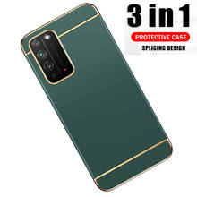 Luxury 3 In 1 PC Hard Phone Case For HUAWEI P20 P30 Lite P40 Pro honor 9 8 10 20 10i 9i 30 Pro Shockproof Plating Cases Cover 2024 - buy cheap