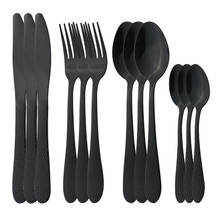 Black Dinnerware Special Pattern Silverware Set Cutlery Set Knife Fork Spoon Stainless Steel Flatware Kitchen Home Tableware Set 2024 - buy cheap