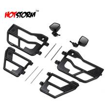 Plastic Car Tube Door with Rear Mirror Set for 1/10 RC Crawler Axial SCX10 90046 Body Shell Jeep Wrangler Upgrade Part 2024 - buy cheap