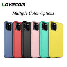 Силиконовый чехол LOVECOM ярких цветов для iPhone 11 Pro Max XR X XS Max 7 8 Plus, экологичный мягкий чехол для телефона из пшеничной соломы 2024 - купить недорого