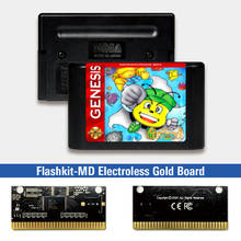 Предприимчивый мальчик-USA метки Flashkit MD никелевое золото схема на основе печатной платы для Sega Genesis Megadrive игровая консоль 2024 - купить недорого