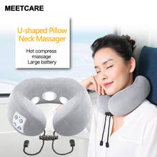 Electric U shaped Pillow Shoulder Cervical Relaxing Wireless Portable Travel Multi-Function Vertebra HealthCare Office Massager 2024 - buy cheap