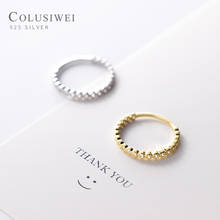 Colusiwei Hight Quality 925 Sterling Silver Sparkling Zircon Luxury Stacklabe Knuckle Ring for Women Korea Style Fine Jewelry 2024 - buy cheap