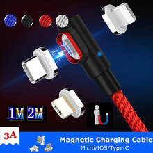UGI высокоскоростной зарядный кабель Магнитный нейлоновый USB Магнитный кабель зарядное устройство Micro USB 3 в 1 зарядное устройство телефонный кабель 2024 - купить недорого