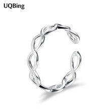 Moda 925 anéis de prata esterlina infinito cruz de dedos para mulheres presentes joias 2024 - compre barato