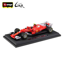 Bburago 1:18 Model Car Simulation Alloy Racing Metal Toy Car Children Toy Gift Collection Ferrari SF70H 2017 F1 Racing Model 2024 - buy cheap