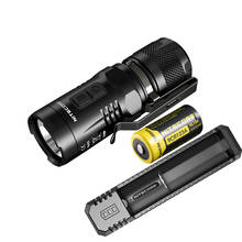 NITECORE EC11 Flashlight Kit CREE XM-L2 (U2) max 900 lumen beam throw 190 meter outdoor torch with RCR123A battery UI1 Charger 2024 - buy cheap