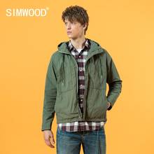 Simwood casaco masculino com capuz, jaqueta dupla camada sintética masculina para outono e inverno 2021 tamanho grande, roupas de marca si980646 2024 - compre barato