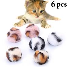 6pcs Pet Cat Toy Cat Chew Toy Plush Fashion Kitten Ball Toy Kitten Playing Toy with Catnip Funny Interactive Toys for Cats 2024 - buy cheap