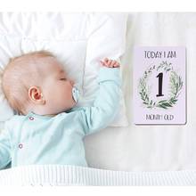 12 Sheet Milestone Photo Sharing Cards Gift Set Baby Age Cards - Baby Milestone Cards, Baby Photo Cards - Newborn Photo 2024 - buy cheap