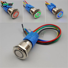 19MM 12V IP68 Waterproof Momentary Push Button Switch Metal Stainless Steel with Connection Wire Self-Reset Switch 2024 - buy cheap