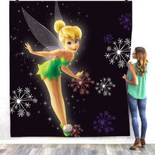 Tinkerbell flor fadas meninas presentes de aniversário velo cobertores jogar duvet crianças adulto sofá capa de cama do carro quarto decoração 2024 - compre barato