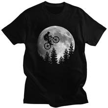 Cool Moon-Camiseta de bicicleta de montaña para hombre, camisa de manga corta con estampado gráfico de ciclista, ropa preenvuelta de algodón para ciclista, regalo 2024 - compra barato