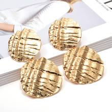 Wholesale Fashion Gold Metal Dangle Drop Earrings Jewelry Accessories For Women Fine Pendientes Bijoux Christmas Gift 2024 - buy cheap