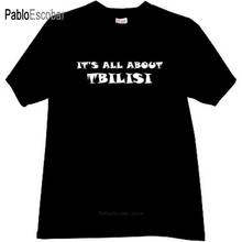 Хлопковая футболка, Мужская брендовая футболка, все о Тбилиси, грузинская футболка черного цвета, Мужская модная футболка 4XL 5XL, плюс размер 2024 - купить недорого