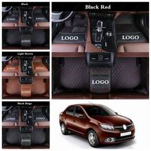 Custom Car Floor Mats for Renault Koleos Megane Laguna Latitude Kadjar Duster Leather All Weather Auto Foot Rugs Carpet Cover 2024 - buy cheap