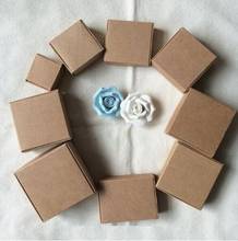 Caixa de embalagem artesanal dobrável, caixa pequena de papel kraft marrom artesanal para presente e caixa de papelão com sabonete 2020 natural 2024 - compre barato