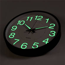 3 años de garantía Reloj de pared DIY 3D reloj silencioso resplandor luminoso colgante reloj breve silencioso DIY Reloj de pared de cuarzo moderno 2024 - compra barato