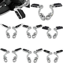 Motorcycle 1.25”/32MM  Engine Guard Highway Clamps Long Foot Pegs For Honda GoldWing GL1800 2001 2002 2003-2011 GL1800 GL 1800 2024 - buy cheap
