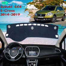 Alfombrilla de salpicadero para Suzuki SX4 s-cross 2014 ~ 2019, cubierta protectora, parasol, alfombra 2015 2016, accesorios de coche 2024 - compra barato