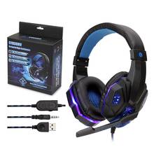 New Luminous Gaming Headset With Microphone Adjustable Stereo Music Headset PC Laptop Gamer Special Accessories For PS4 Switch 2024 - buy cheap