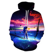 Space Galaxy Hoodies Men / Women Sweatshirt Hooded 3d Brand Clothing Cap Hoody Print Paisley Nebula Jacket 2024 - buy cheap