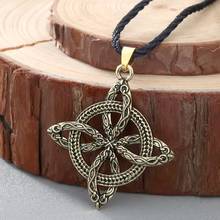 QIMING Antique Viking Planet Necklace Men Women Overcoming Grass Slavic Amulet Fern Flower Protect Against Illnesses Necklaces 2024 - buy cheap