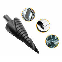 Broca escalonada cónica HSS de 4-32mm, Broca escalonada de ranura en espiral, cortador de agujeros, accesorios de herramientas eléctricas recubiertos de nitruro de titanio 2024 - compra barato