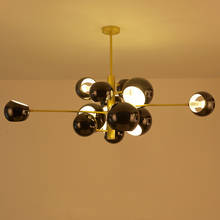 Luminária pendente de cristal e27, luminária moderna para decoração interna, com lâmpada de led, decoração para casa 2024 - compre barato