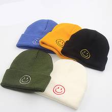 New Smiling Face Knitted Cap Winter Beanie Hats For Women Skullies Beanies Cap Female Knitted Hat Ladies Girls Cap Gorras Hombre 2024 - buy cheap