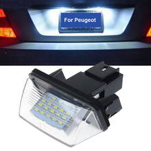 2PCS Car Auto License Plate Light Lamp License Number Plate Bulb 12V For Peugeot 206 207 306 307 406 407 For Citroen C3 C4 C5 2024 - buy cheap
