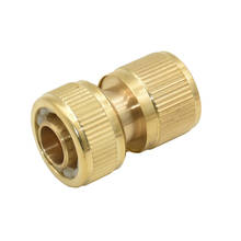 Brass 5/8" garden hose Quick Connector copper irrigation hose tube with connectors for water 1pcs 2024 - buy cheap