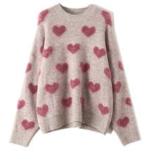 HLBCBG Heart Pattern Knit Pullover Sweater Women Jumper Autumn Winter Korean Cute Fluffy Sweater Female casual cozy sweater 2024 - buy cheap