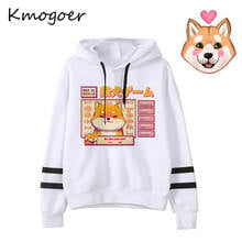 Kawaii Shiba Inu Hoodie Harajuku Funny Hoodies Women Ullzang Cute Korean Style Autumn Sweatshirt 90s Hoody Female Girls 2024 - buy cheap