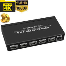 Divisor de monitor HDMI 4K, amplificador divisor Hdmi 1x4 1x2, 4K, 3840X2160P HDCP 1,4 para PS4, apple TV 2024 - compra barato
