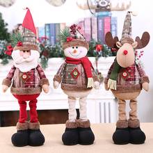 Decoraciones navideñas para árbol de Navidad, muñecos de Navidad, adornos de alce, Papá Noel, muñeco de nieve, decoraciones de Año Nuevo, novedad de 2020 2024 - compra barato