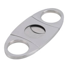 Cigar Cutter New Stainless Steel Double Blades Household Merchandises Lighters Smoking Pocket Cigar Cutter Accessories 2024 - buy cheap