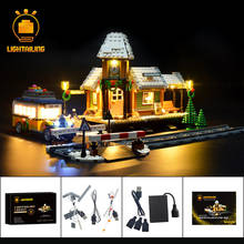 Kit de iluminación Led ligero para Estación de pueblo de invierno, modelo de bloques de construcción, 10259 2024 - compra barato