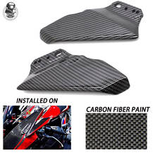 Adequado para yamaha YZF-R6 YZF-R1 T-MAX530 r125 motocicleta frente de fibra carbono carenagem aerodinâmica fin s1000rr 2016 2017 s1000 rr 2024 - compre barato