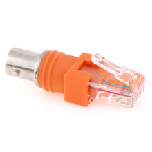 1pcs BNC Female to RJ45 Male Coaxial Coax Barrel Coupler Adapter RJ45 to RF Connector New 2024 - buy cheap