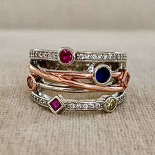 Обручальное кольцо цвета розового золота и серебра, модные женские кольца с радужным цирконием и камнем для женщин, роскошное геометрическое обручальное кольцо с кристаллами 2024 - купить недорого