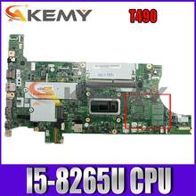 For Lenovo ThinkPad T490 laptop motherboard NM-B901 with CPU I5-8265U 8GB RAM FUR 02HK923 01YT335 100% test work Mainboard 2024 - buy cheap