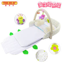 Multifuncional berço portátil dobrável cama de meio cama bebê recém-nascido jogar cama viagem portátil 2024 - compre barato