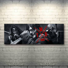 Póster Artístico de Rick Negan de The Walking Dead para decoración de pared de sala de estar, estampado de seda, temporada de TV 10-1 2024 - compra barato