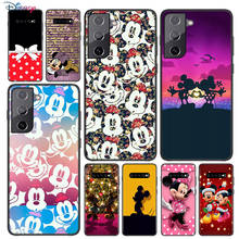 Soft Black Cover Cute Minnie Mouse For Samsung Galaxy S21 S20 FE Ultra S10 S10e Lite S9 S8 S7 Edge Plus Phone Case 2024 - buy cheap