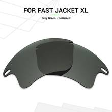 Поляризованные Сменные линзы Mryok для солнцезащитных очков Oakley Fast Jacket XL, серого, зеленого цветов 2024 - купить недорого