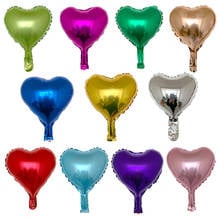 10pcs 10inch heart love aluminum foil balloon baby shower child birthday party wedding decor supplies air balloons Globos 2024 - buy cheap