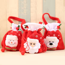 Bolsas para doces de feliz ano novo, presente para natal, sacola de doces, presente de natal e natal, com meias para natal, decoração de natal, 2020 2024 - compre barato