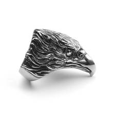 Biker Men Ring Motorcycle Freedom Eagle Animal Jewelry Hip Hop Rock Gift For Boyfriend Punk gothic Rings 2024 - buy cheap