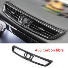 For Nissan X-Trail XTrail T32 Rogue 2014 - 2018 ABS Carbon fibre style Middle Air Conditioning AC Outlet Vent Cover Trim sticker 2024 - buy cheap